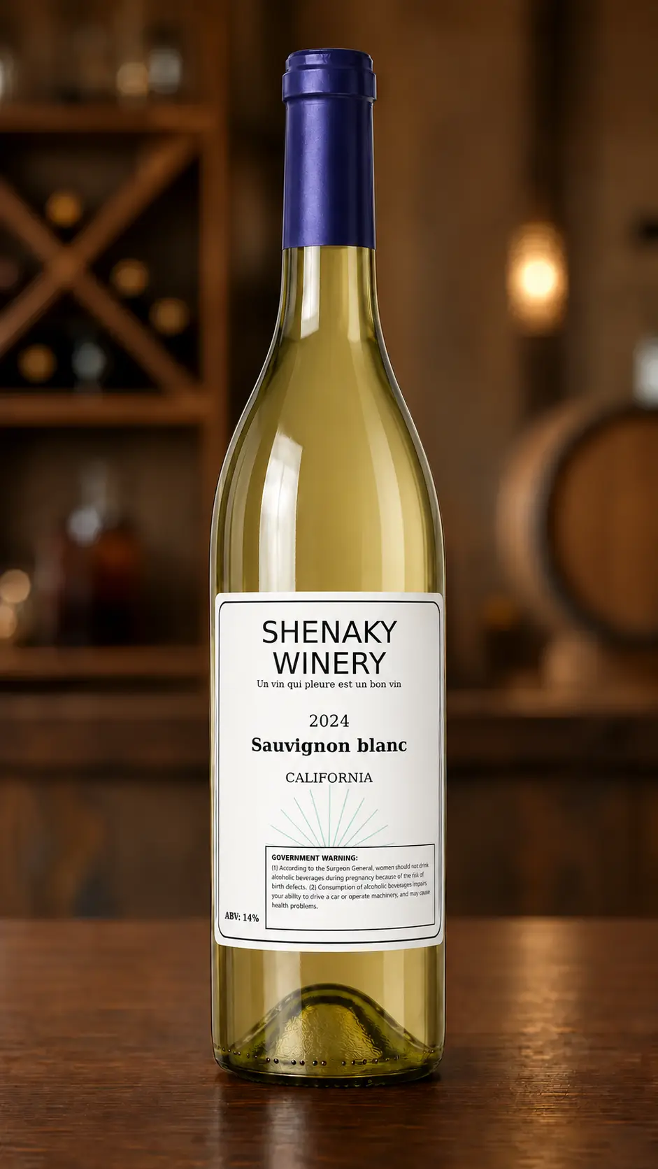 2024 Shenaky Winery Sauvignon Blanc bottle